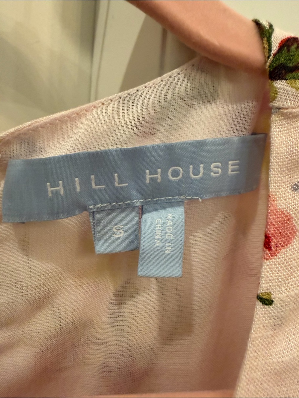 Like New Hill House Nadia Long Pink Floral Maxi Dress with Long Sleeves. Size S - Picture 5 of 9